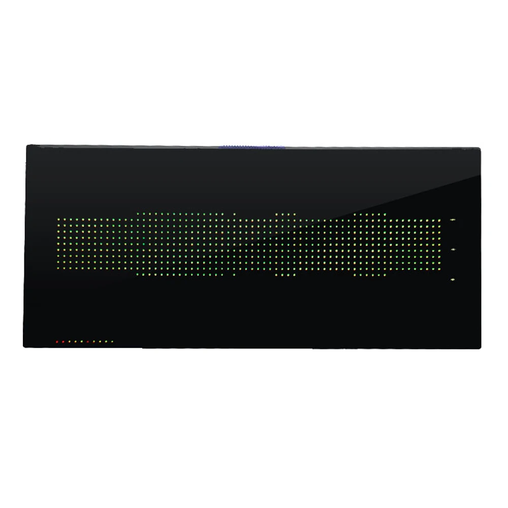 Full-color Music Spectrum CLOCK Display remote Voice control Level Indicator rhythm Analyzer VU Meter Amplifier Ambient Light