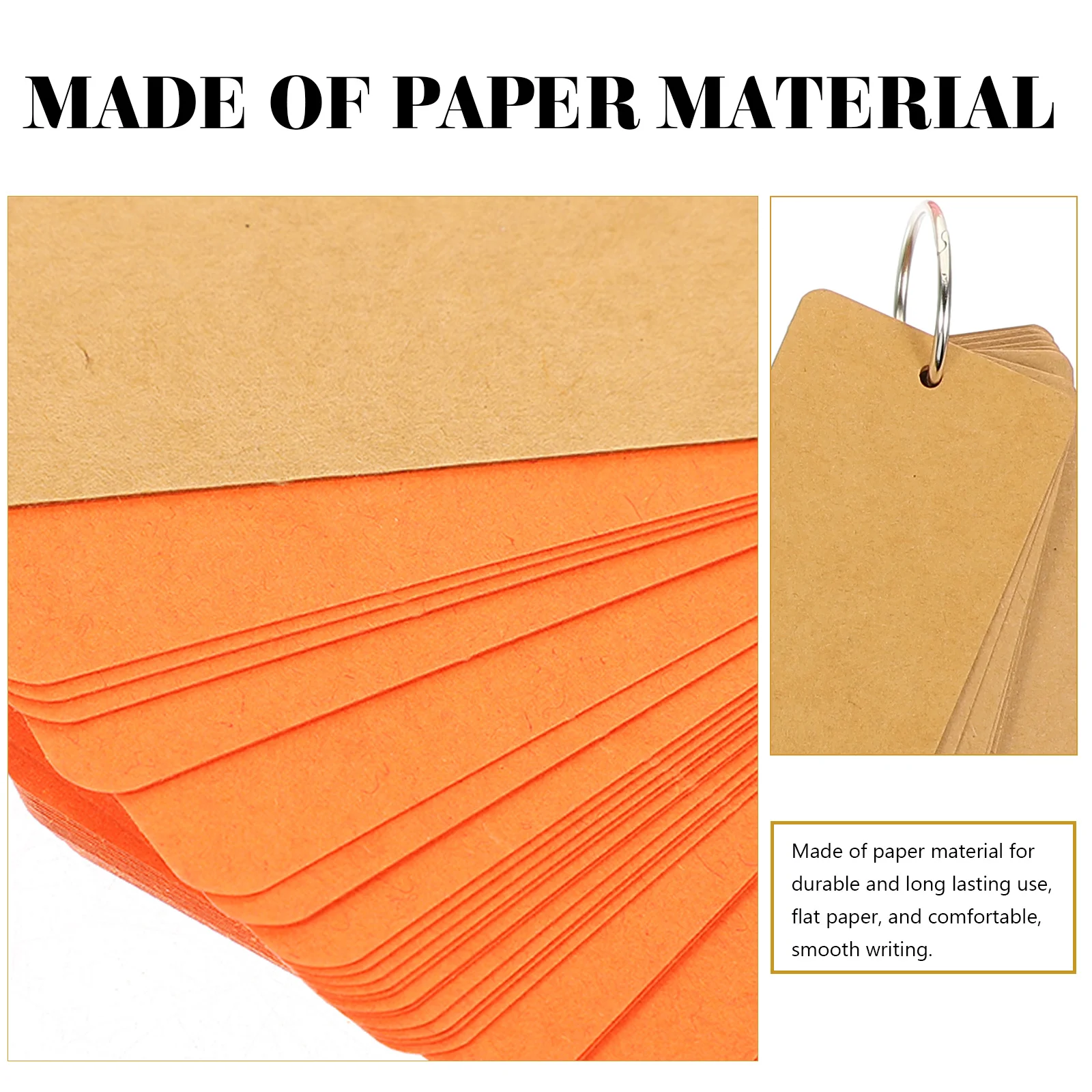 

8pcs Blank Memo Cards Notepad Flashcards For Studying Writing Diaries English Practice Office Supplies Student Stationery Loose