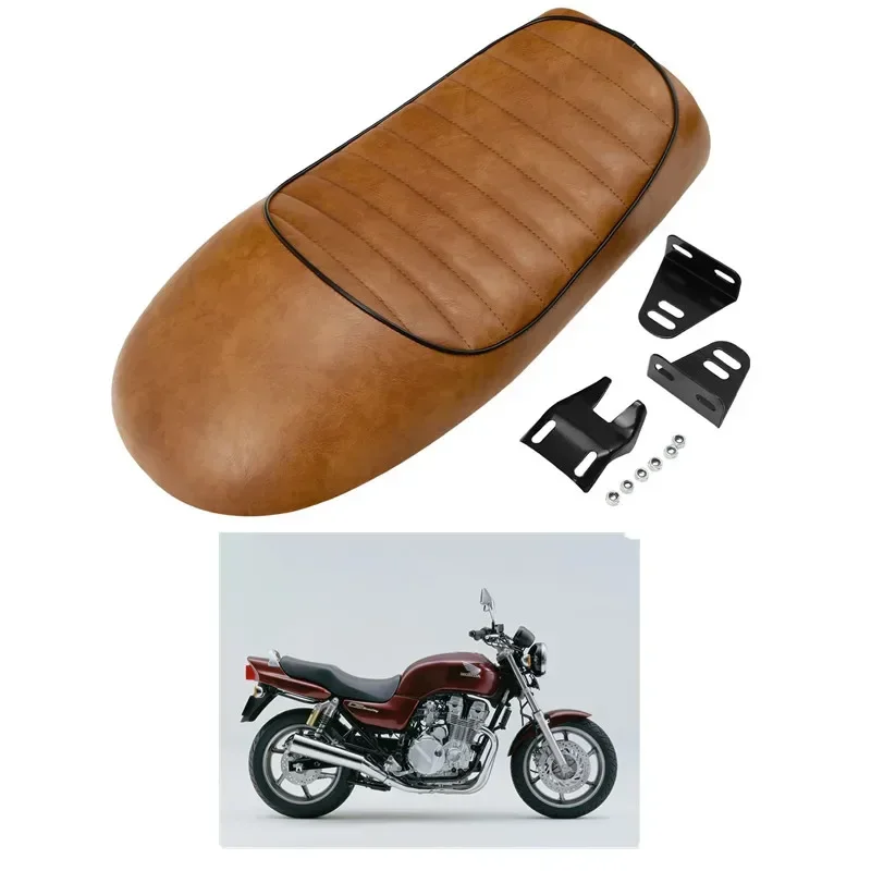 For Honda CB750 CG125 For Yamaha SR XJ Motorcycle Parts Brown Hump Vintage Retro Saddle Cafe Racer Seat