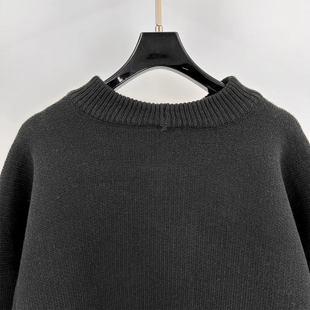 High Street Dark RO Sweater Men's Autumn and Winter New Item Retro Neutral Pullover Loose Sweater Casual Knitted Sweater Top