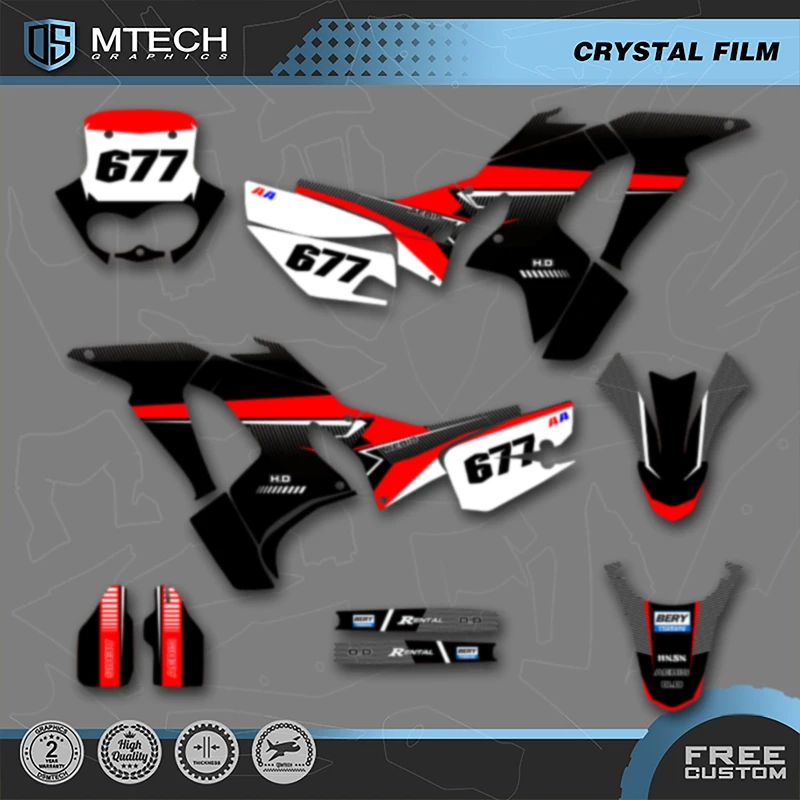 

DSMTECH Custom Motorcycle For HONDA 2017 2018 2019 2020 CRF250 RALLY Graphics Enduro Decals Stickers Kits For CRF250 RALLY -6