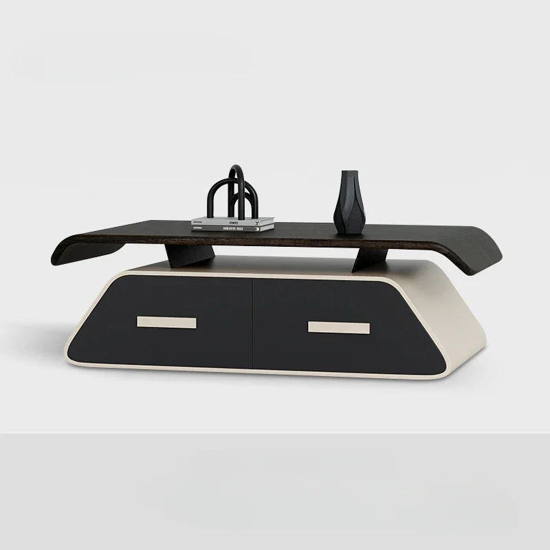 TTLiving Room Geometric Storage Tea Table High-End Elegant B & B Personality Creative Fashion Tea Table