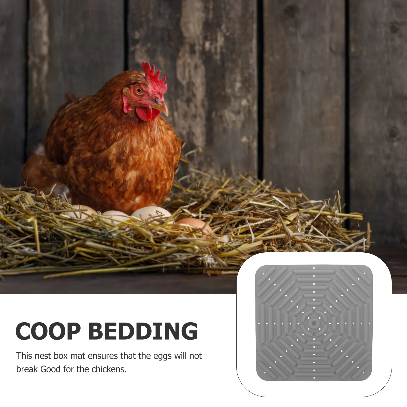

Silicone Chicken Nesting Box Pad Bedding Mat Easy Clean Egg Laying Pads for Coop Nesting Pads for Chicken Coop
