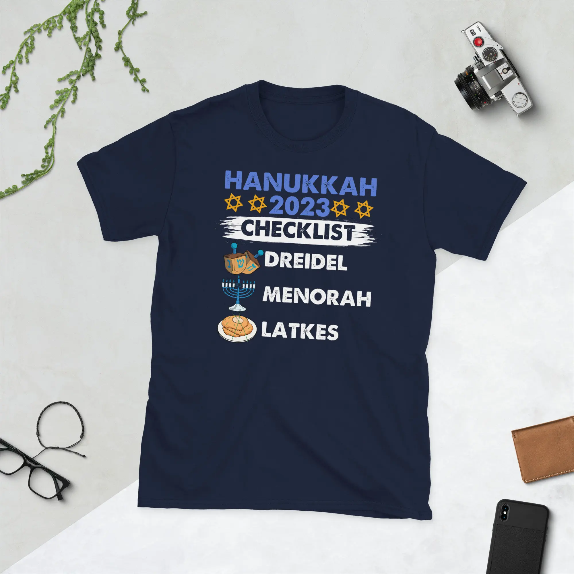 Hanukkah 2023 Checklist Dreidel Menorah Latkes Novelty