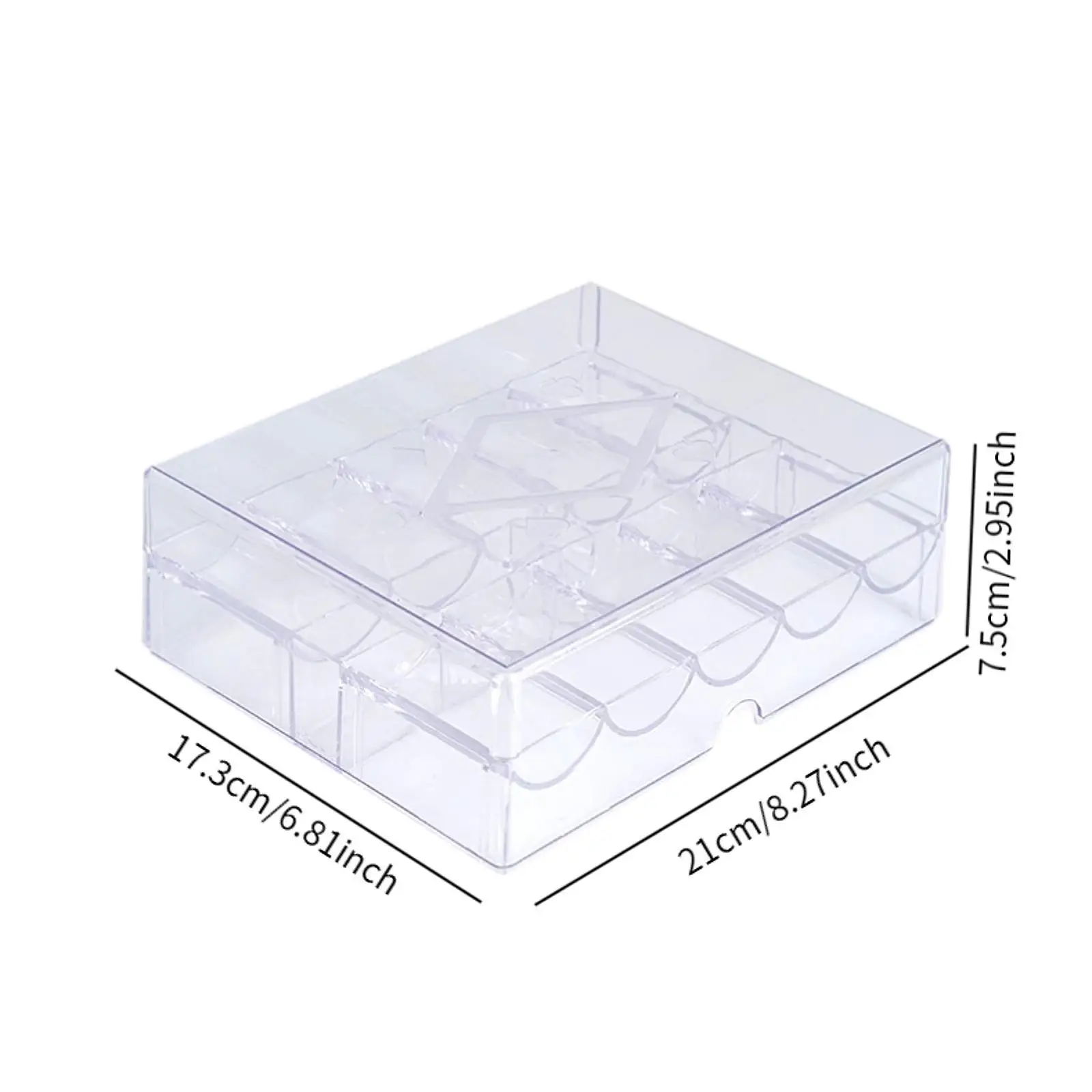 Akrylowa przezroczysta obudowa na wióry Pyłoszczelny uchwyt na wióry do podróży rodzinnej gry