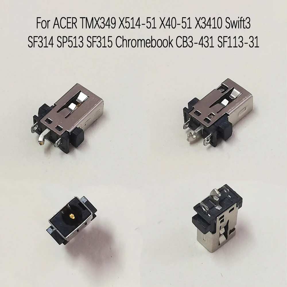 1-5pcs DC Power Jack 3.0*1.1mm DC Jack For ACER TMX349 X514-51 X40-51 X3410 Swift3 SF314 SP513 SF315 Chromebook CB3-431 SF113-31
