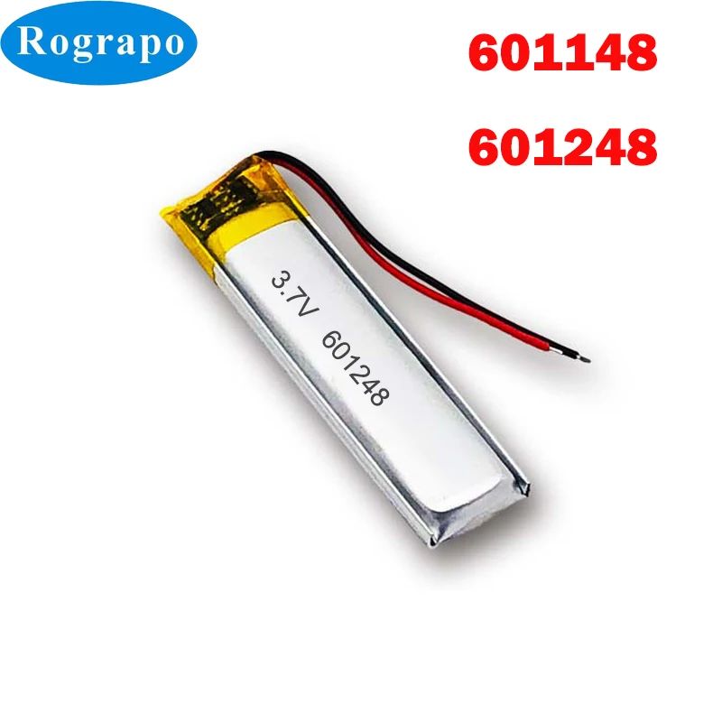 1-4PCS 601148 3.7V 250MAH 601248 lithium polymer batteries 601250 replacement for rat 9 R.A.T 9 Bluetooth headphones 6*11*48mm