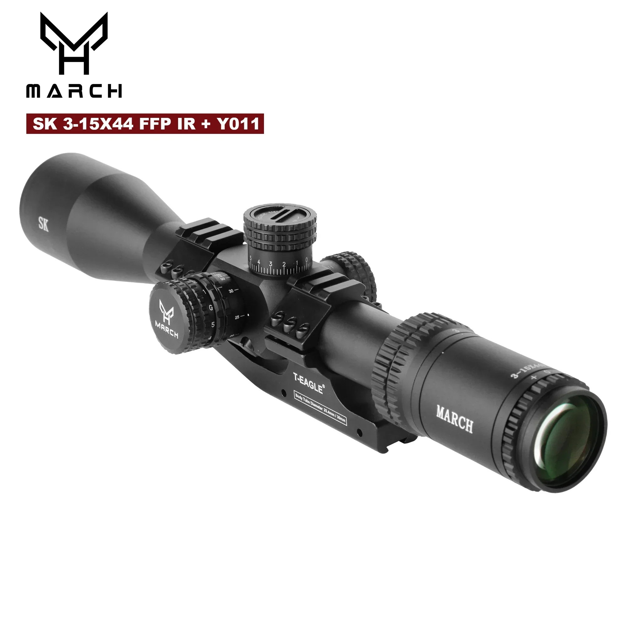 SK 3-15x44 Luneta FFP Tactical Caza Riflescope PCP Rifle Scope Hunting  Airgun Airsoft Optical Sight