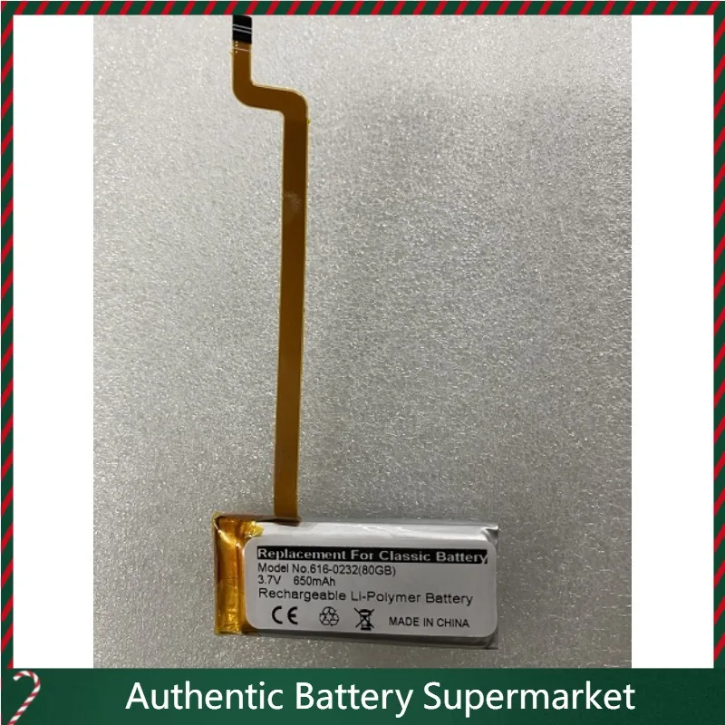 2025 high quality batteries for ipod video 80gb 160gb mp3/4 battery 616-0232 696-0106