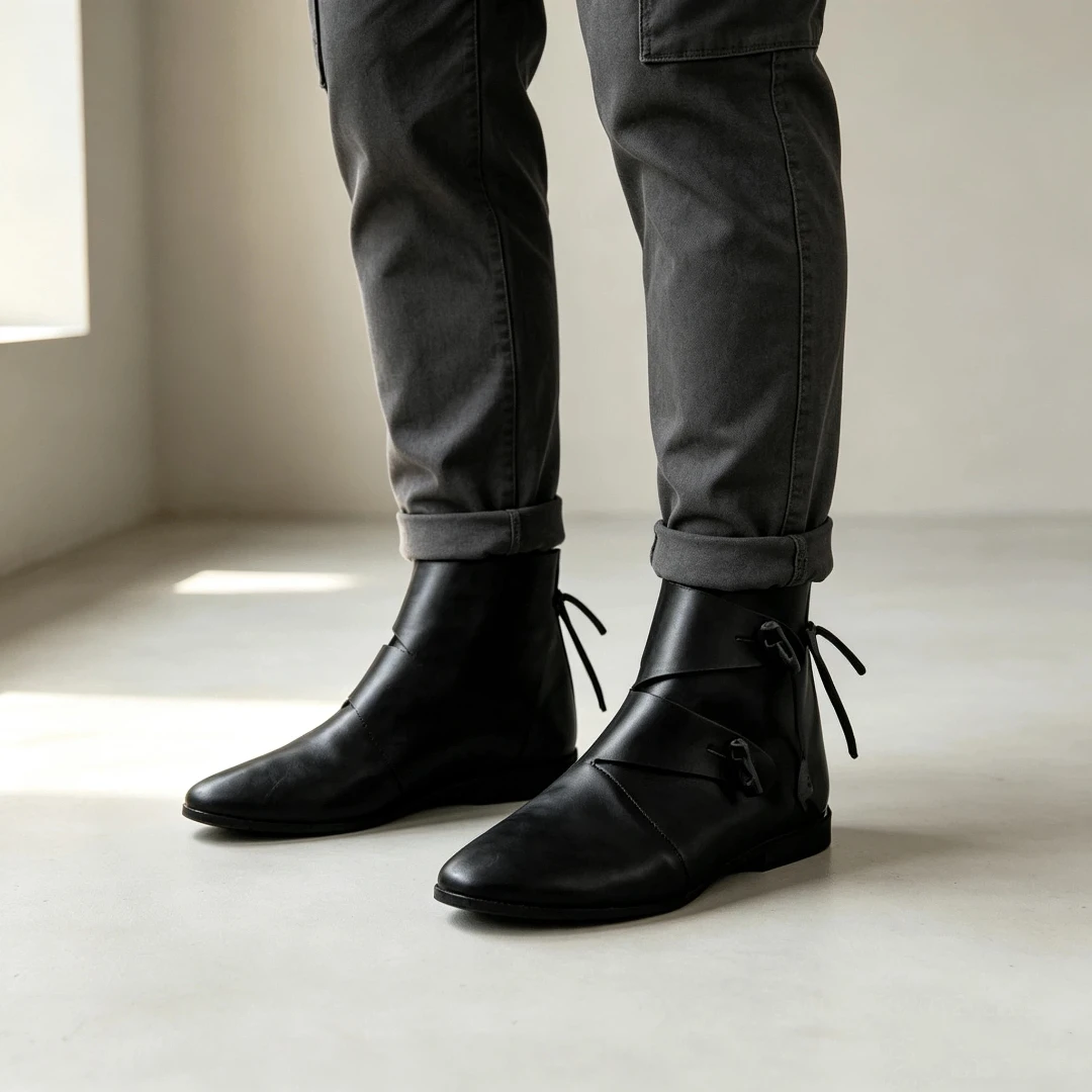 Men'S Shoes For Suits - Średniowieczne buty cosplayowe w stylu wikingów