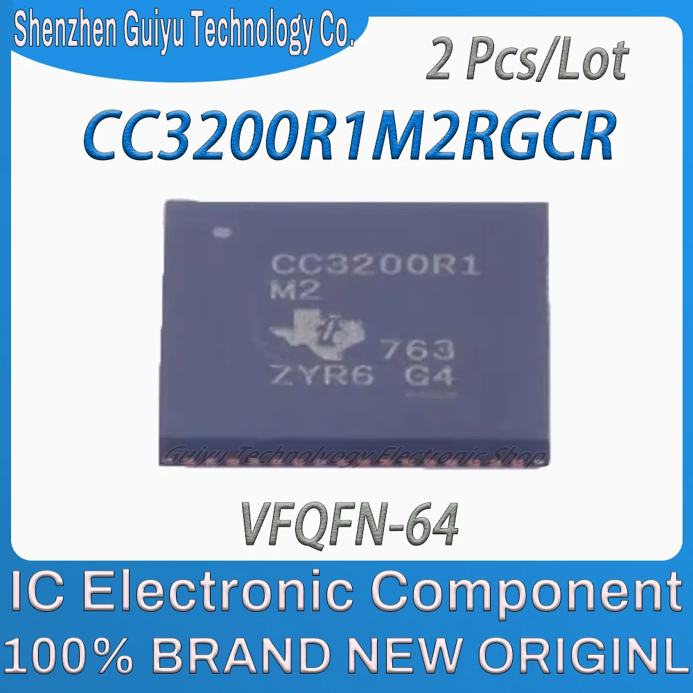 

2 Pcs/Lot CC3200R1M2RGCR CC3200R1M2RGC CC3200R1M2RG CC3200R1M2 CC3200R1 CC3200 VFQFN-64 IC Chip