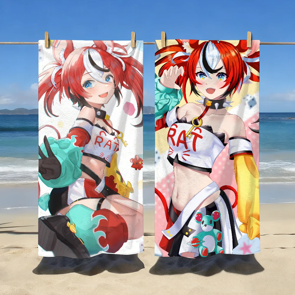 Cartoon H-Hakos B-Baelz Cute Towel Soft Pool Gift For Travel Gym Shower Camping Quick Dry Sports Large Beach Towels