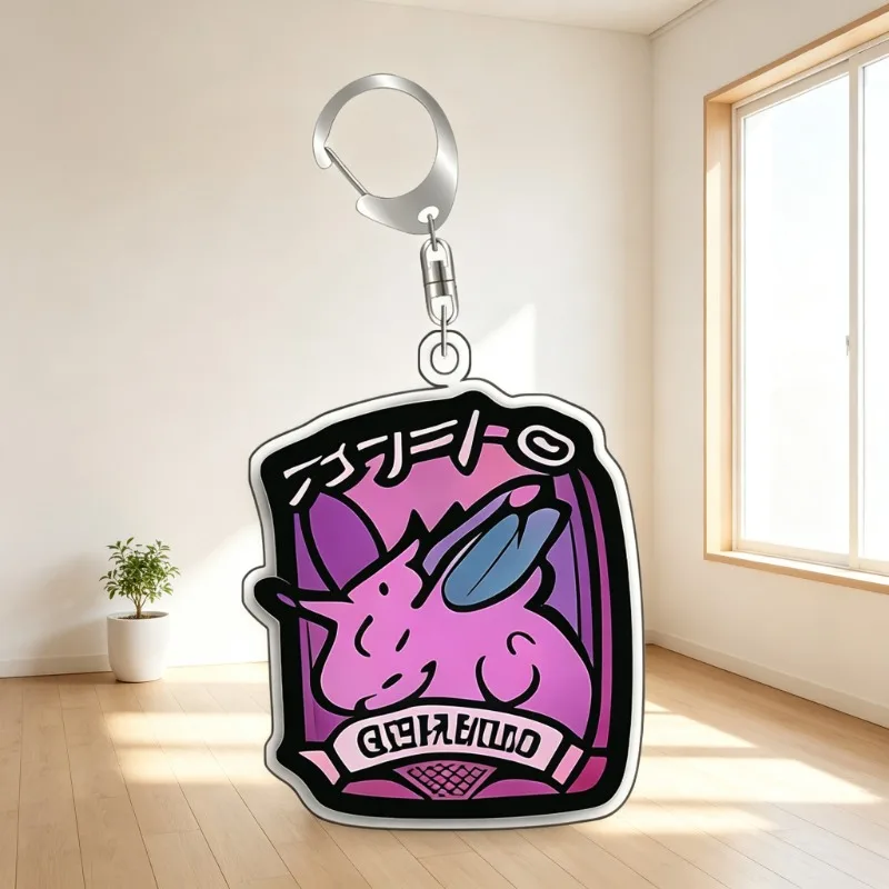 Keychain For Pokemon Staryu Rapidash Vivillon Acrylic Homemade Cartoon Anime Backpack Pendant DecorationCollection Fans Gift 5cm view 5