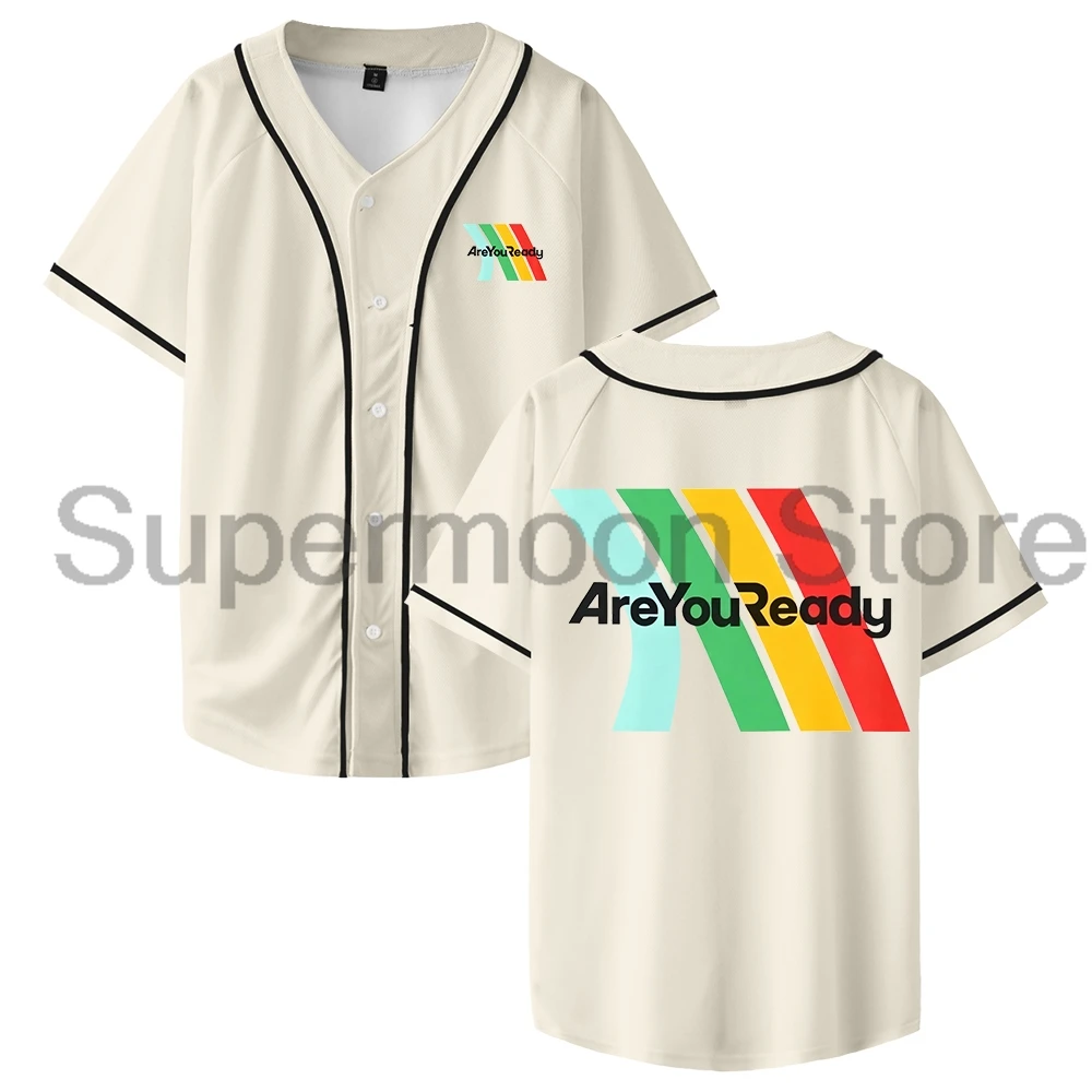 

ARC Raiders AreYouReady Baseball Jersey 2025 Hot Game V-Neck Short Sleeve Button-up Shirts Women Men Streetwear Tops