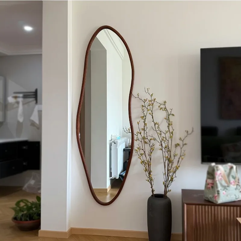 Irregular Wall Mirror Living Room Decoration Items Modern Full Body Makeup Mirror Aesthetic Girls Espelhos Home Decorations