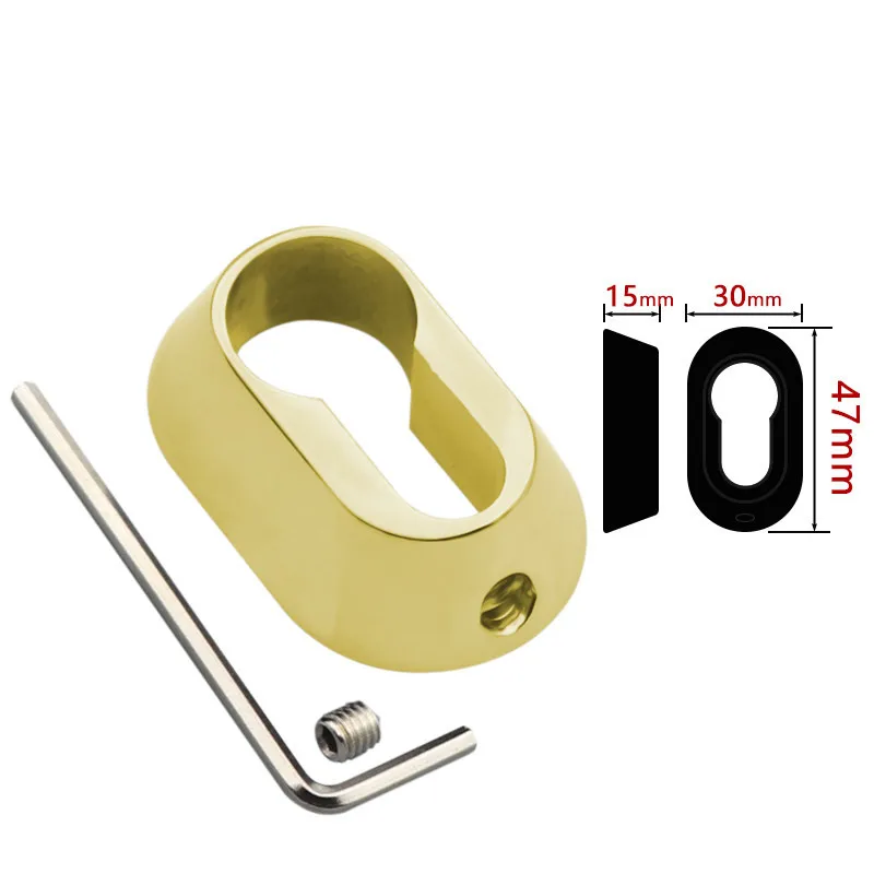 Split Lock Cover Tower Shaped Gourd Lock Cylinder Zinc Alloy Decoration Cover image 5
