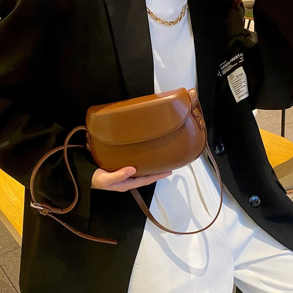 Einfache Glänzende Leder-Umhängetasche für Damen, Bonbonfarbene Klapphandtasche, Lässige Umhängetasche, Luxuriöse Geldbörse, Satteltasche, Schultertasche – Detail 9
