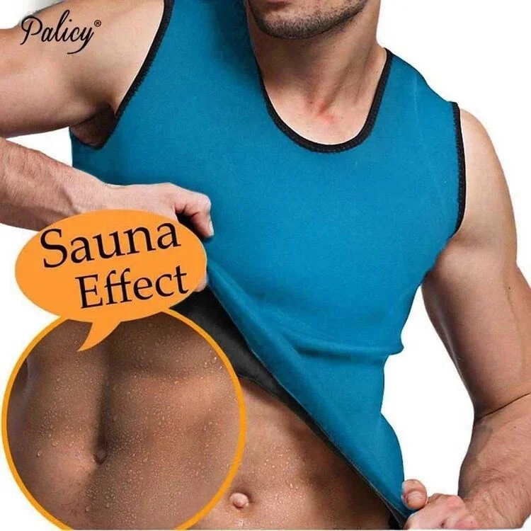 남성용 피트니스 땀복 고무 스포츠 땀 방지 속옷 두꺼운 땀 흡수 체조 압박 탱크탑