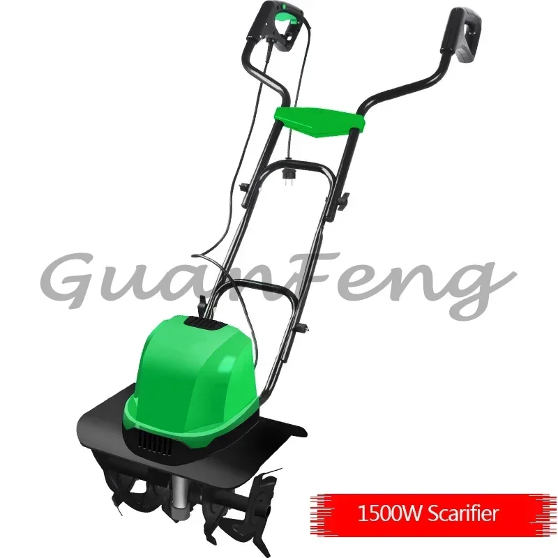 Electric crusher soil tiller upgraded 1500W mini micro tiller