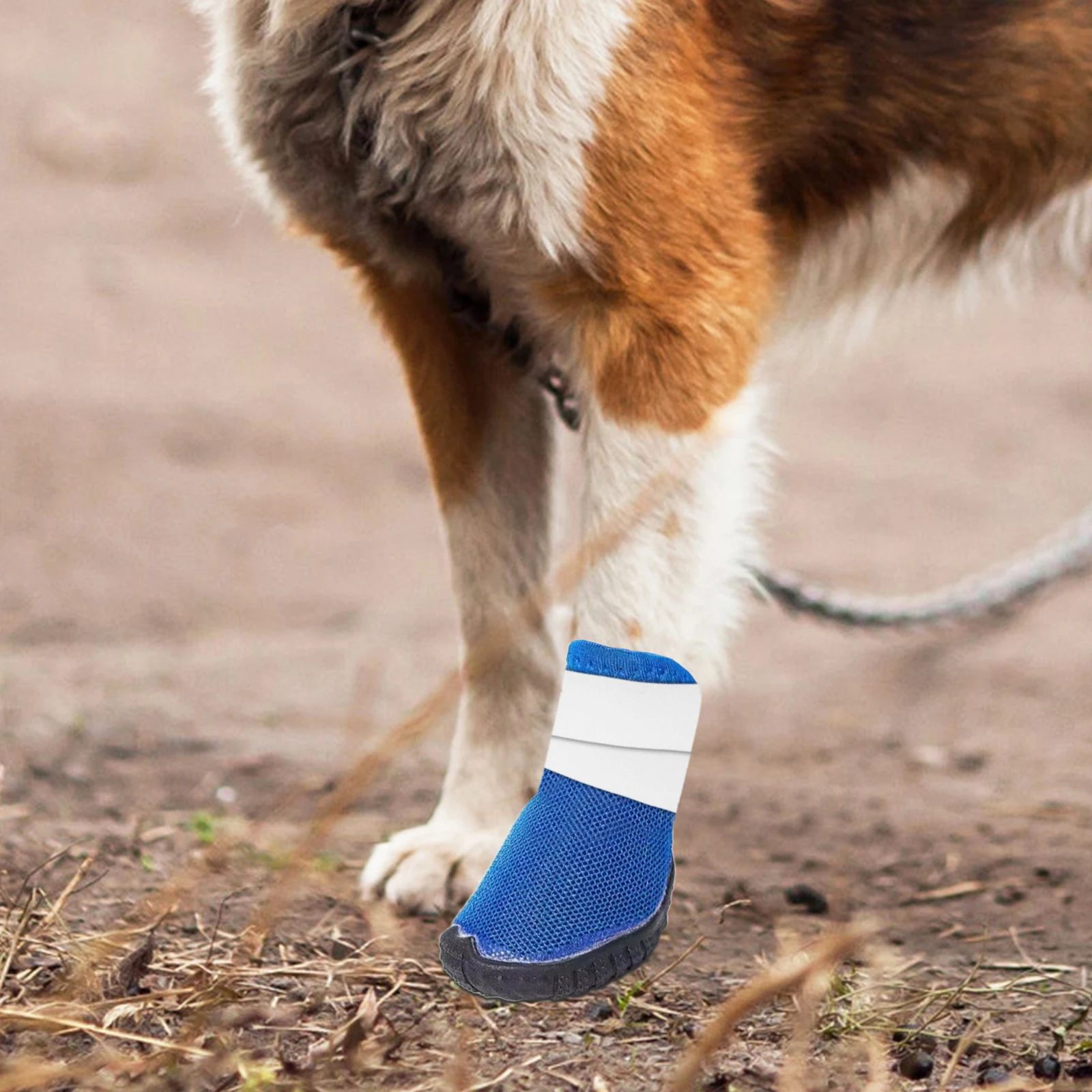 

20Pcs Non Slip Dog Boot Straps Heavy Duty Pet Shoe Fastening Accessories Water Resistant Paw Cover Bands for Daily Walks All