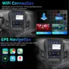 Drahtlose Carplay/Android Auto Für 2013-2018 Ford Fiesta Android 13 System Radio GPS 4G WIFI Navigation stereo Multimedia Player 5