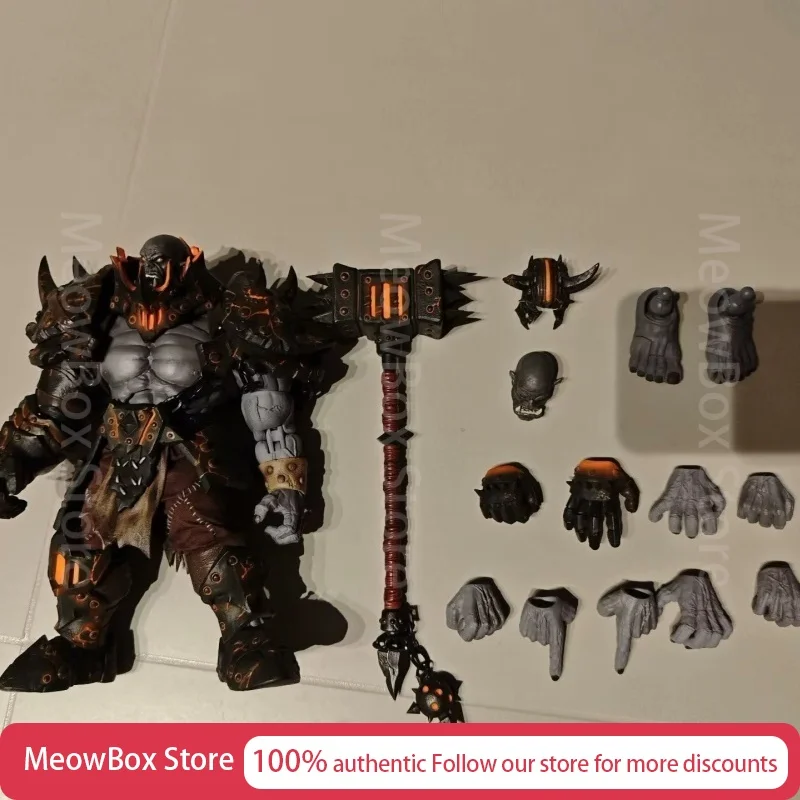 Original 1/10 Maßstab Wow Orc Magma Forgemaster Actionfigur Wächter der Horde Grauer Ritter Nr. 05 Komplettset Weihnachtsspielzeug Geschenk