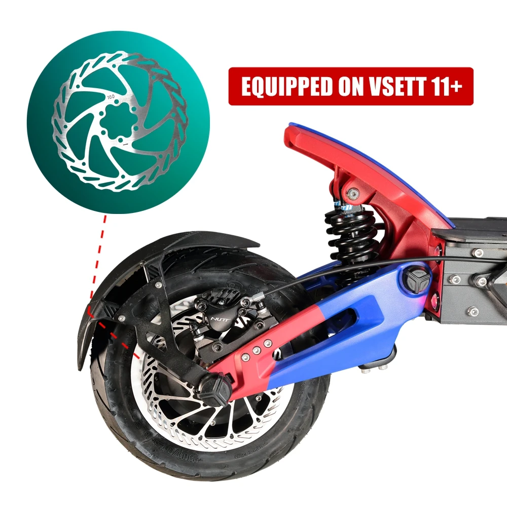 Universal 160mm Disc Brake Rotor for VSETT 11+ ZERO 11X KAABO Wolf Warrior Wolf King GT Electric Scooter Bicycle