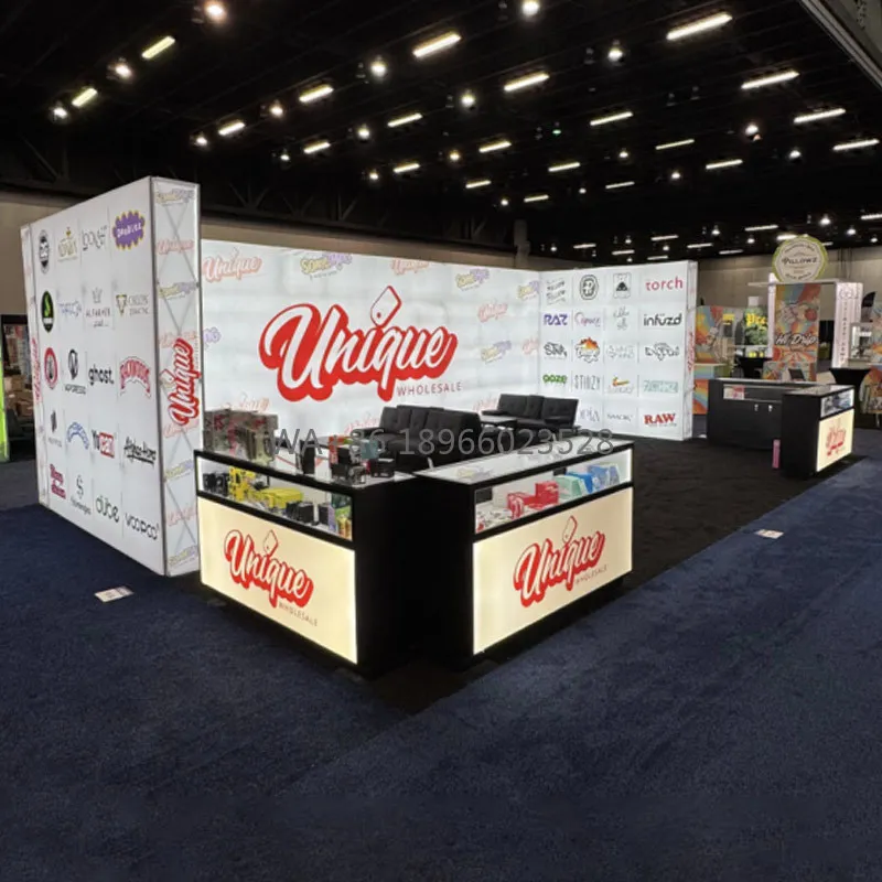 20 X 30 Foot Portable Trade Show Booth Pop up Displays Backdrop Modular Exhibition Booth