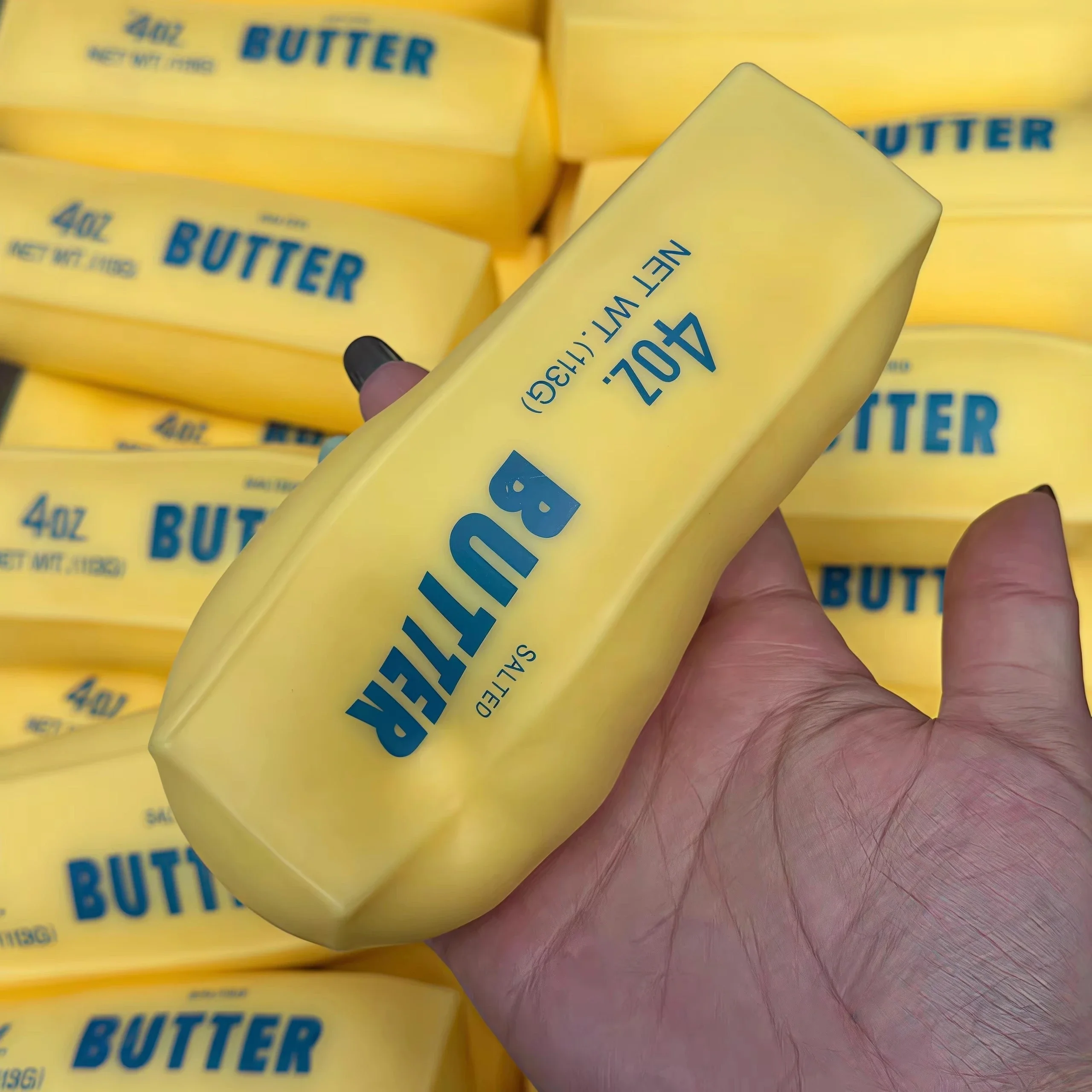 Crunch Butter Stick Squishy Toy Squeeze Stress Ball Fidget Toy Round Blocks Filled ASMR Anti Stress Release Hand Relax Gift