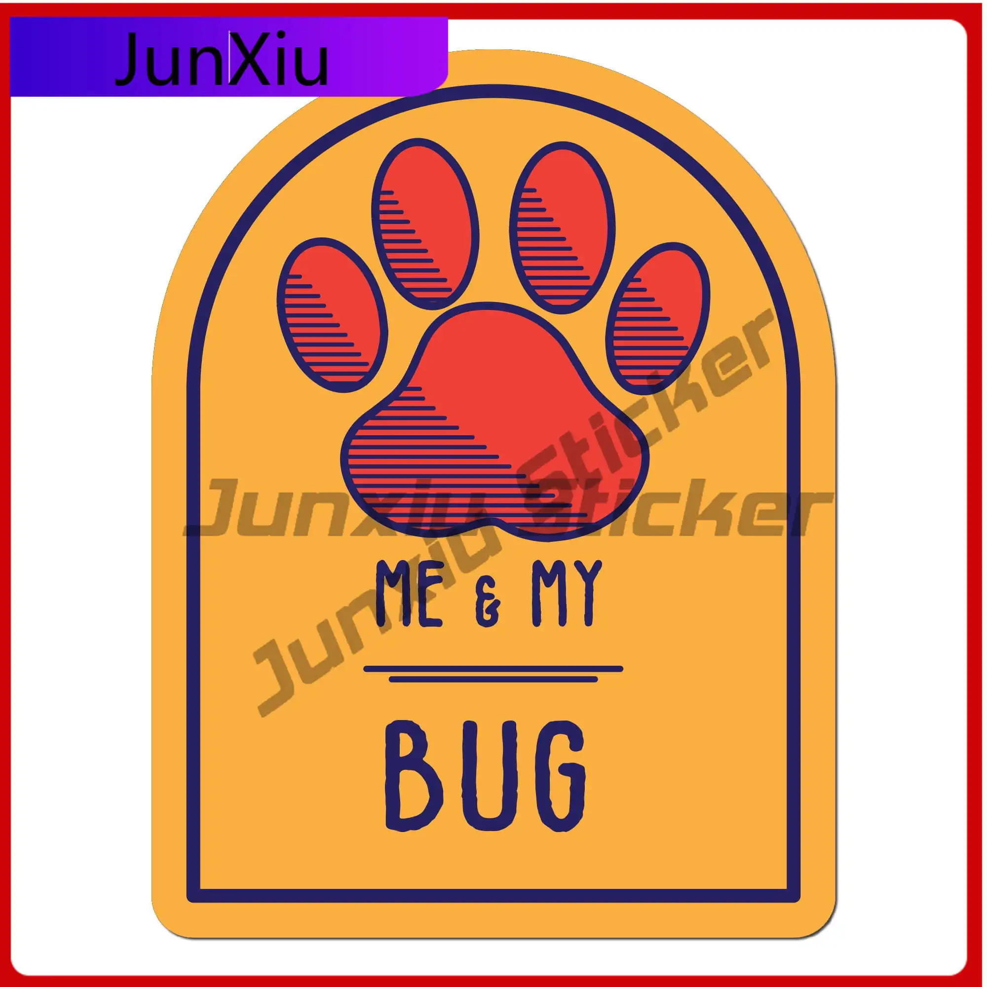 

Me and My Bug Cool Car Truck Truck Camper Van Waterproof Vinyl Decal Decoration Retro Funny Cute Funny Cute Funny Cute Funny