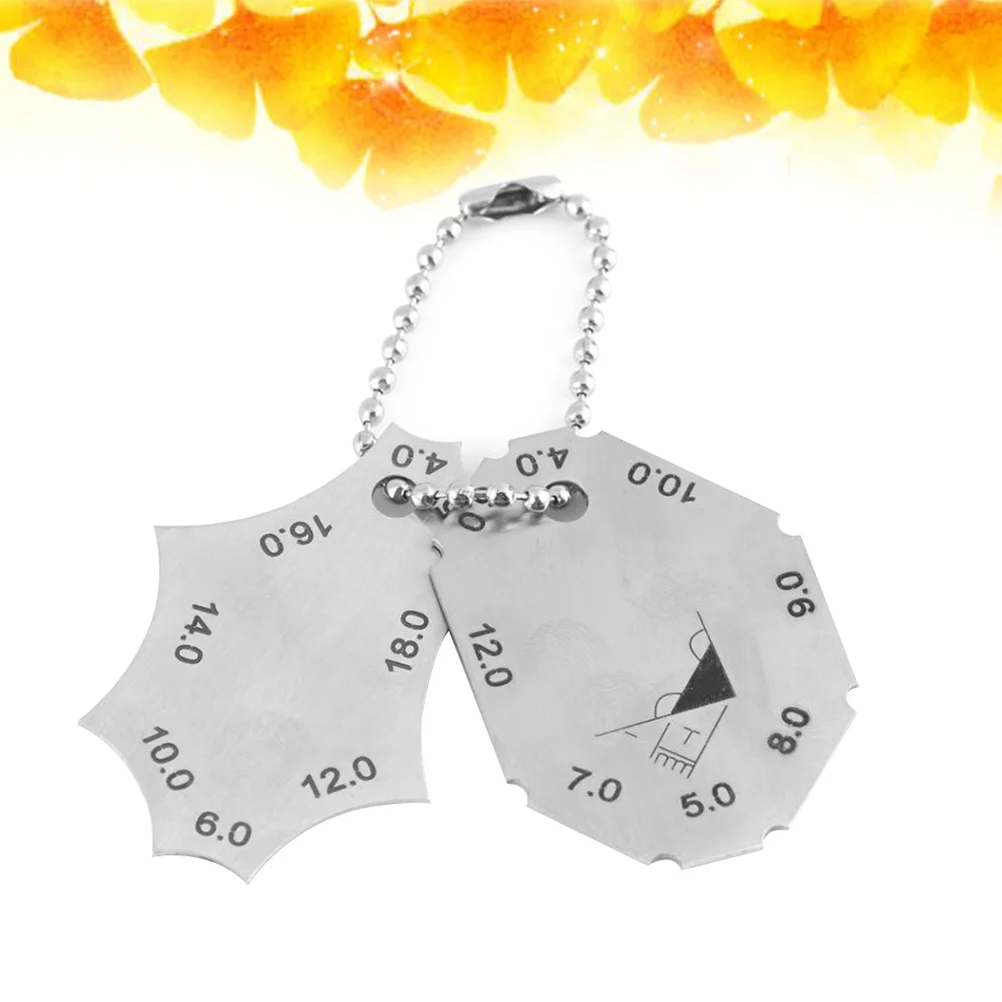 

2Pcs Stainless Steel Welding Seam Gauge Fillet Joint Tool for Precision Weld Inspection Pocket Size Portable Measurement Device
