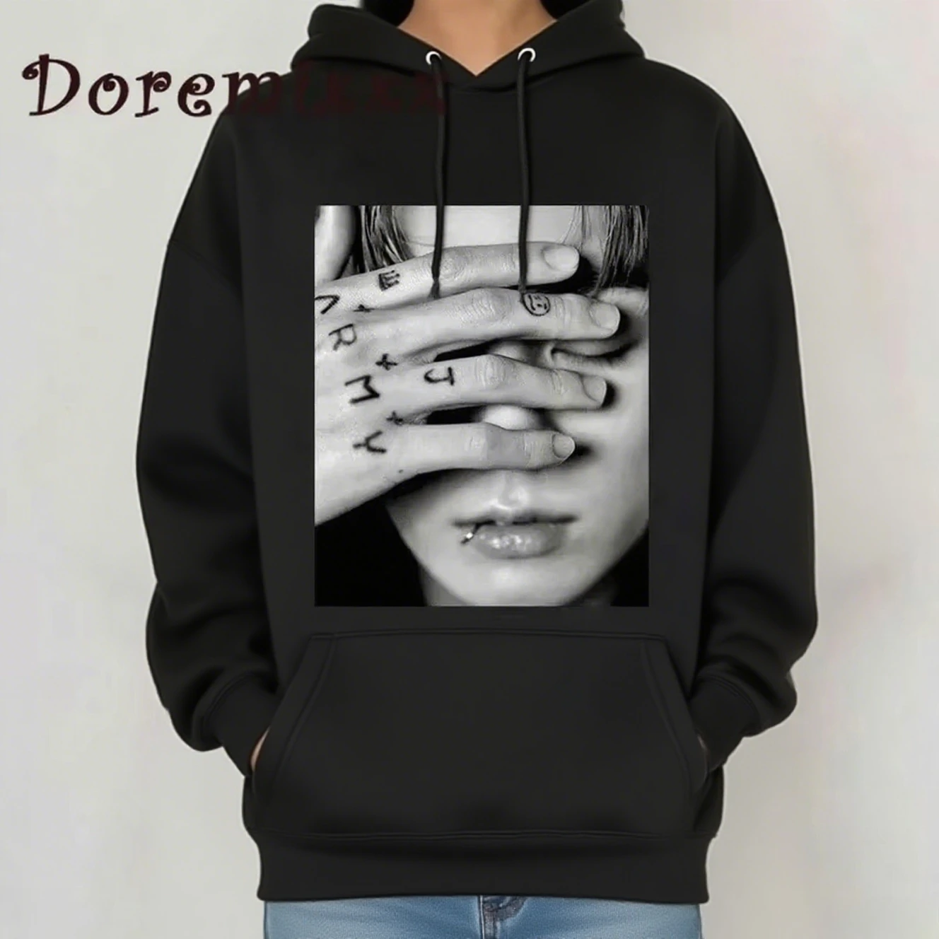 

Портретный графический принт, осенние и зимние хлопковые мужские и женские толстовки с капюшоном, повседневные уличные спортивные тренировки, брендовый тренд