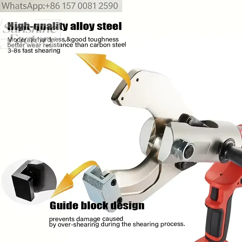 Industrial Grade Electric Hydraulic Cable Cutter 70mm Capacity Auto-reset Leak-proof Low Failure Rate Best Choice Long-Term