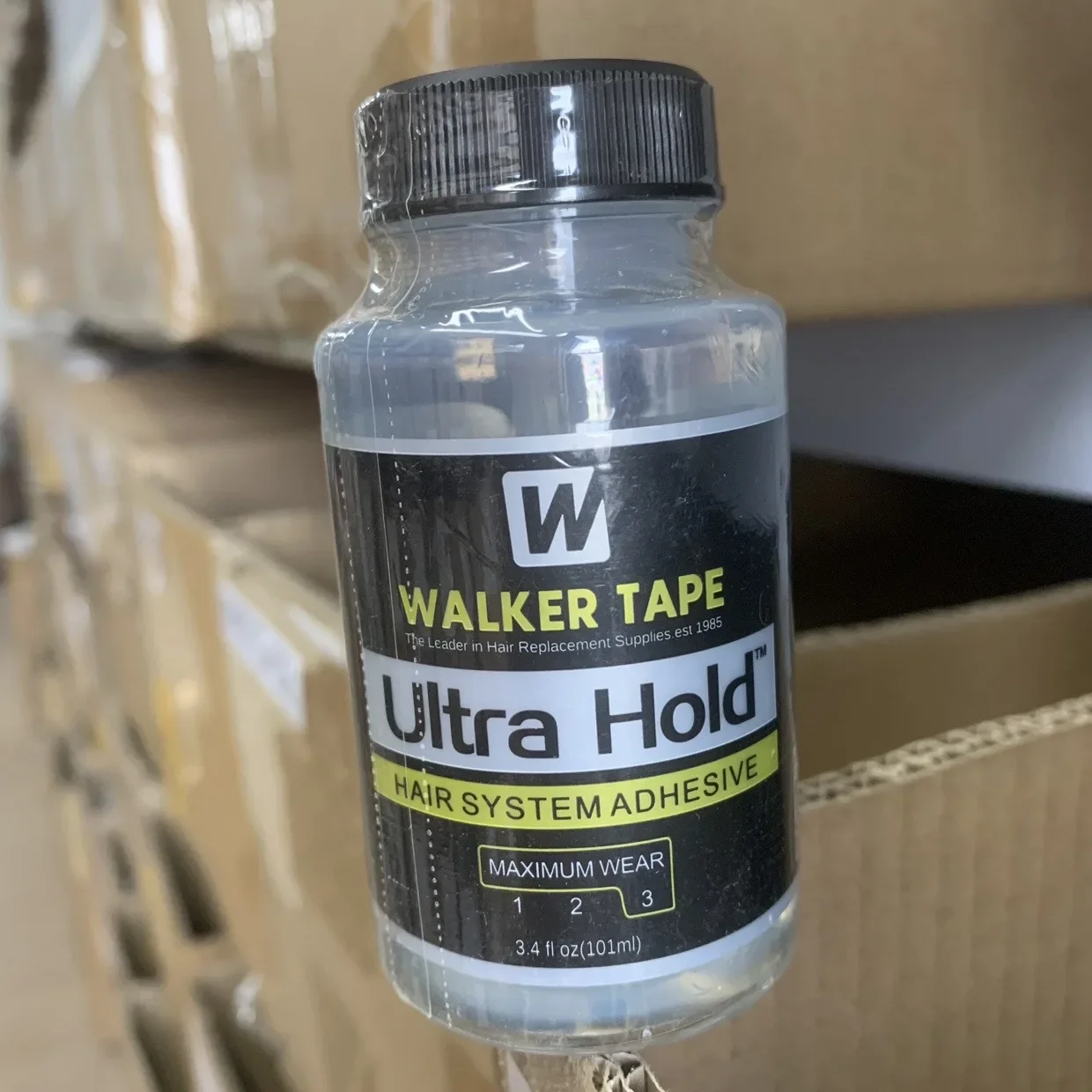 

Оптовая продажа Walker Tape Ultra Hold Hair System Клей Максимальное ношение 3 3,4 жидких унции 101 мл Кружевные парики и парики