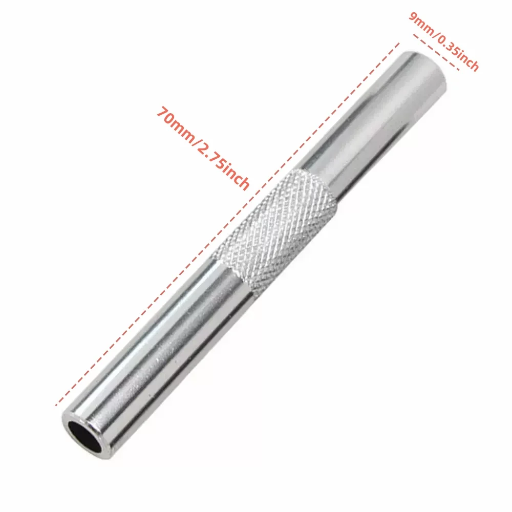 All-in-One Silver/Black Kit Metal Bullet Dispenser Aluminum Alloy Tube Portable Stash Jar Container With Cleaning Brush view 6