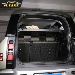 Aluminum Alloy Trunk Cargo Shelves Tail Box Storage Rack For Land Rover Defender 110 2020-2022 Modification Accessories
