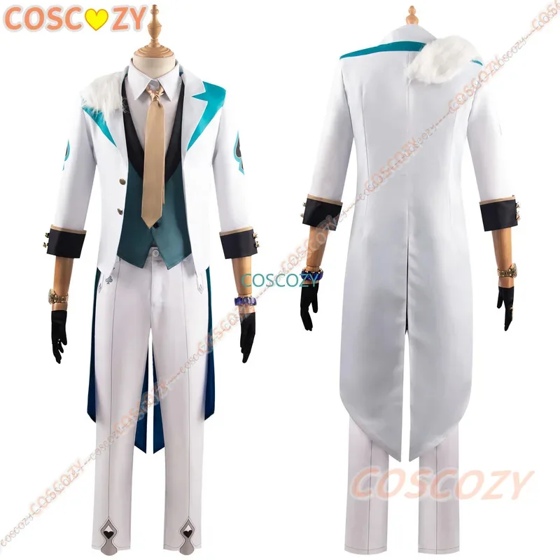 

2025 yiyi Game Honkai: Star Rail Aventurine 2024, новый костюм для косплея, пальто, жилет, топ, брюки, шляпа, галстук, перчатки, мужские Un