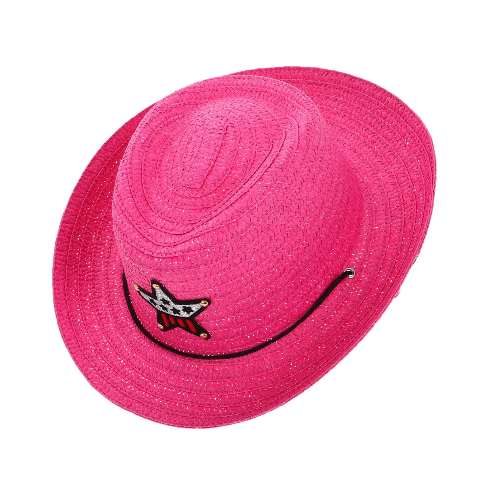 

Kids Cowboy Hats 5- Design Wide Brim Children'S Western Costume Accessories Lightweight Sun Protection Hat For Toddler