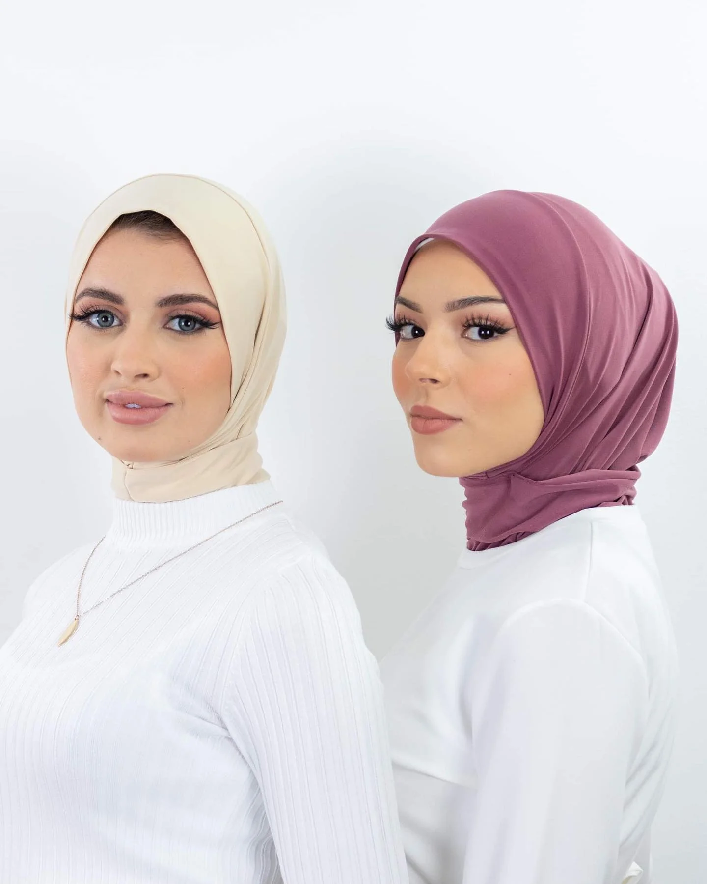 Klaar om volledige dekking innerlijke instant hijab premium kwaliteit jersey sjaal met stropdas terug knoppen moslimvrouwen tulband caps te dragen