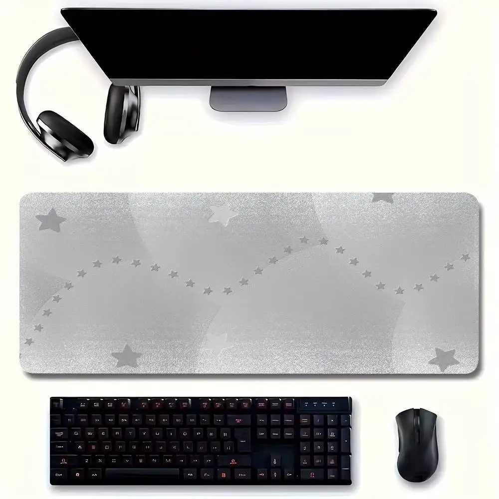 Simple Black White Gray Mousepad Non-slip Suitable For Office Computers Laptops E-sports Game Desk Mats XXL Keyboard
