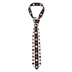 Poker Red Black Alice In Wonderland Neckties Fashion Neck Ties for Men Accessories Gravatas Gift