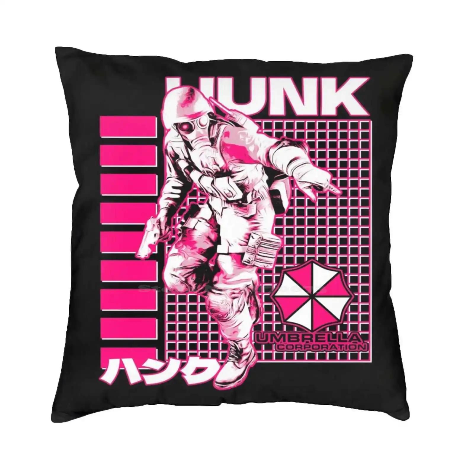 Hunk Pillowcase Bedroom Home Decoration Hunk Biohazard Tyrant 2 Umbrella Corporation Mr X Chris Redfield G Jill Valentine Leon