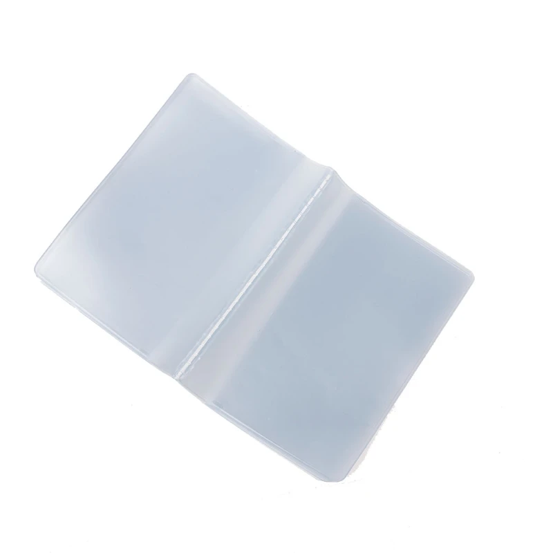 Q1QA-bolsa transparente de plástico PVC, organizador de bolsillo para tarjetas de crédito, identificación y nombre