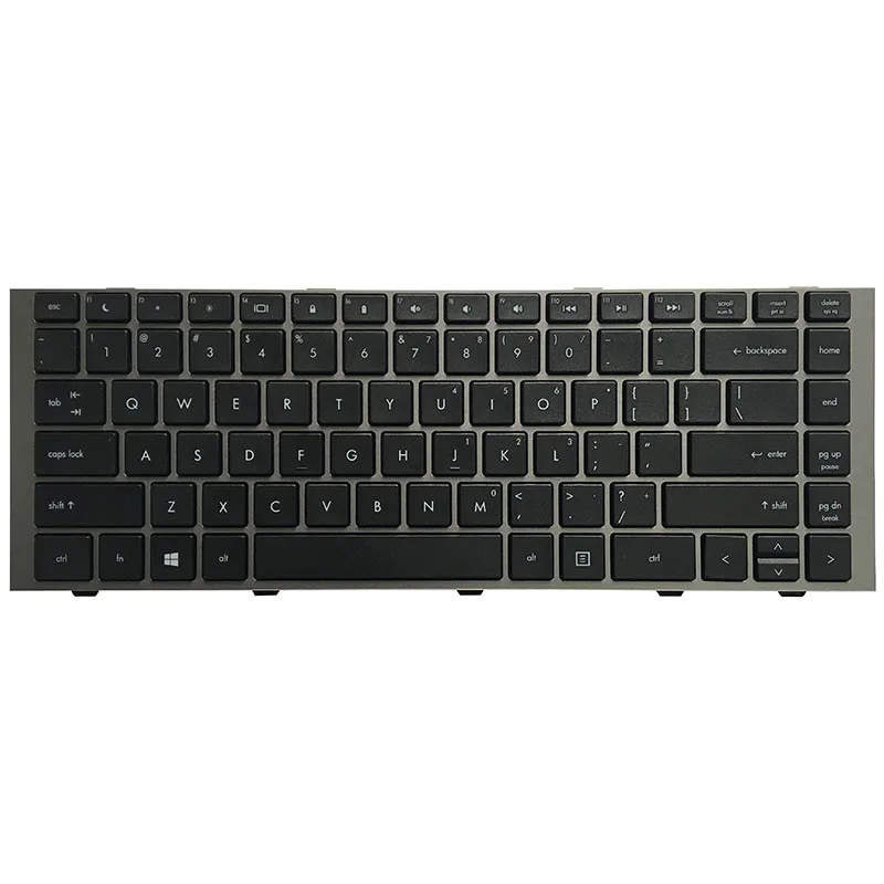 NEW US laptop keyboard for HP Probook 4440 4441 4446 4441S 4445s 4440s 4446S English gray frame 701282-001 NSK-CB2SW 01