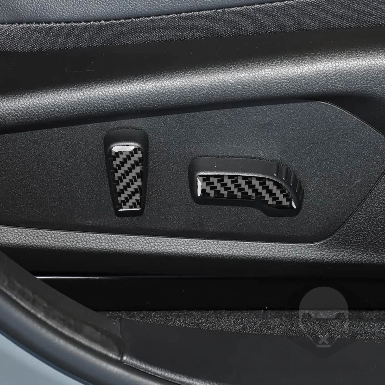 Soft Carbon Fiber Seat Adjustment Button Panel Trim Cover For Subaru Impreza Crosstrek 2024-2026 Interior Accessories Sticker