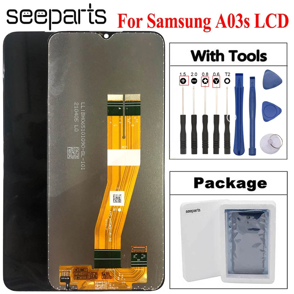 Tested Well For Samsung Galaxy A03s LCD A037M A037FD Display Touch Screen Digitizer Assembly Replacement For Samsung A037F LCD