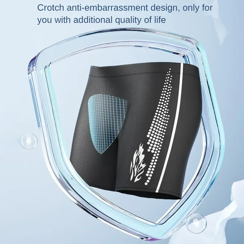 Men's Breathable High Waist Swim Trunks Quick Dry Adult Swimsuit Comfort Lined Pool Spa Water Sports Clothing - Image 3