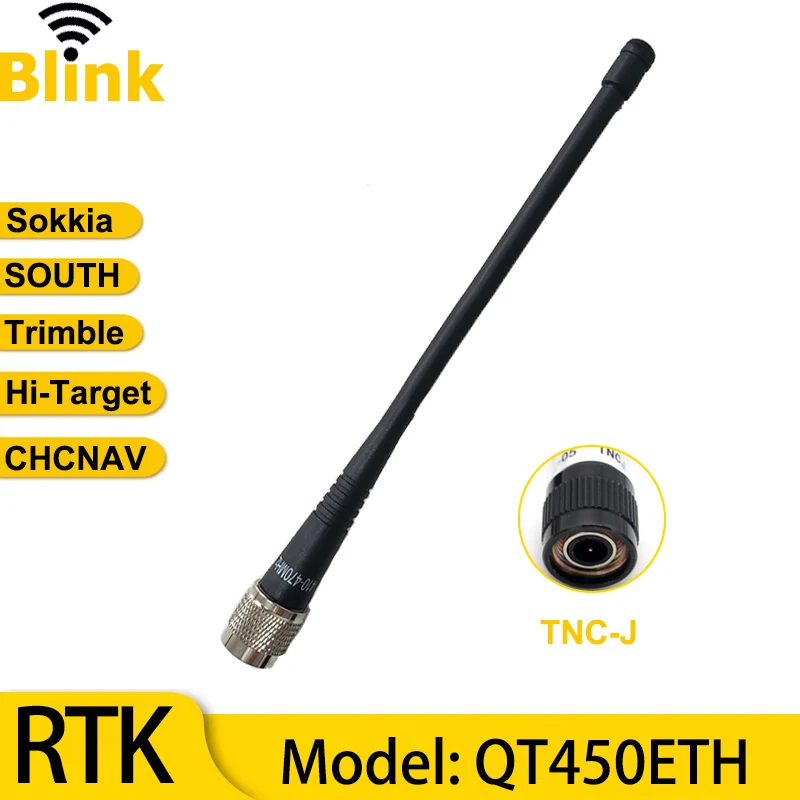 

GNSS RTK GPS Survey Antenna TNC-J Base Station UHF Radio Amplifier QT450ETH for South Sokkia Trimble Hi-target CHCNAV 410-470MHz