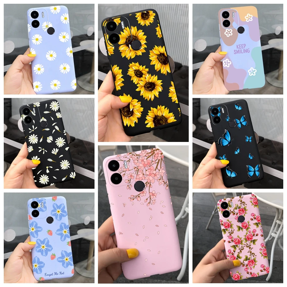 For Redmi A1 Plus A1+ Case Xiaomi Mi A1 A2 Lite Back Coque Fundas Sunflowers Daisy Butterfly Pattern Soft Bumper Xiaomi Redmi A1