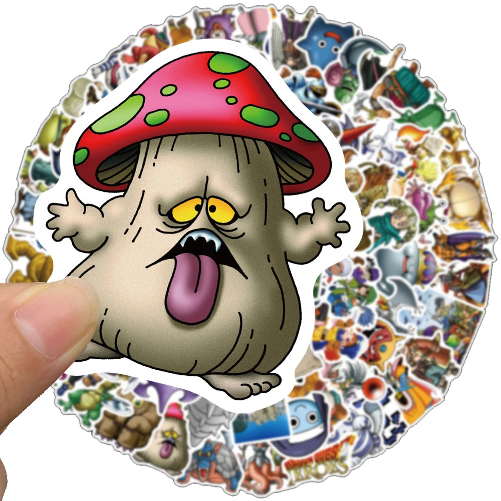 10/30/50PCS Cartoon Game Dragon Quest Creative Doodle Sticker Bicycle Scooter Car Helmet Laptop Computer Wholesale